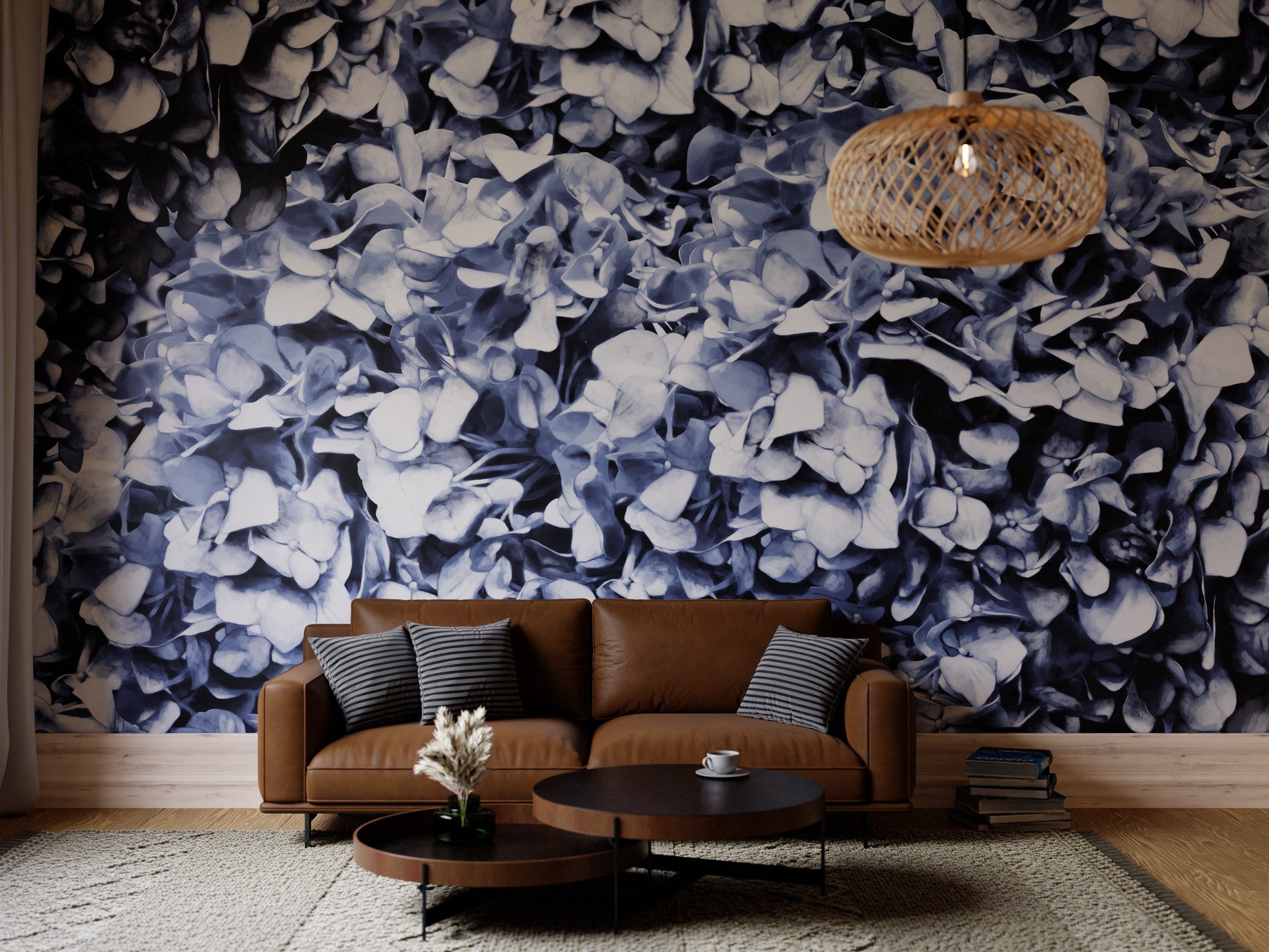 Silver Hydrangea Wallpaper